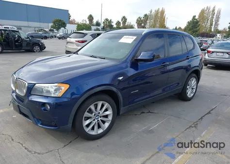 2013 BMW X3 xDrive28I из США, поврежденный, VIN 5UXWX9C53D0A15181